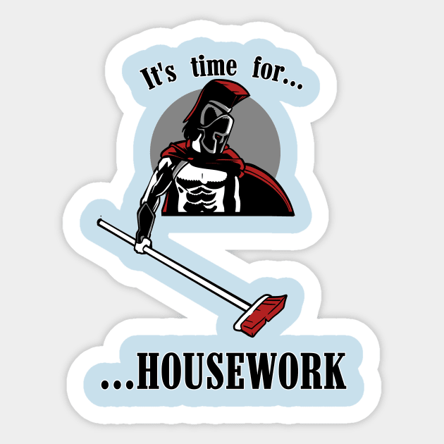 Spartan-Housework Sticker by TomiAx